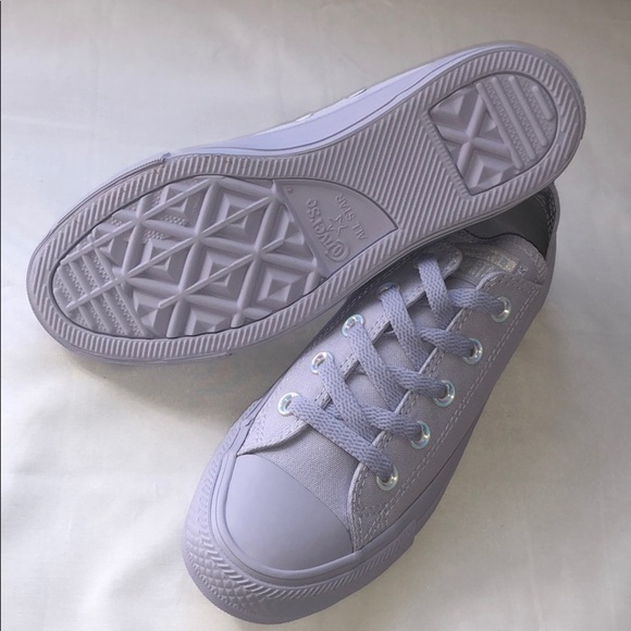 LAST ONE! Converse CTAS OX Low Top Purple Sneakers Size 2 - Picture 6 of 13